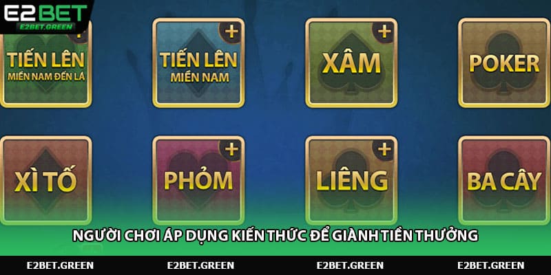 Người chơi áp dụng kiến thức để giành tiền thưởng